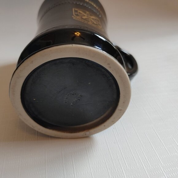 STUNNING Queen's University Stein with Gold Crest Logo Ceramic - Picture 6 of 7